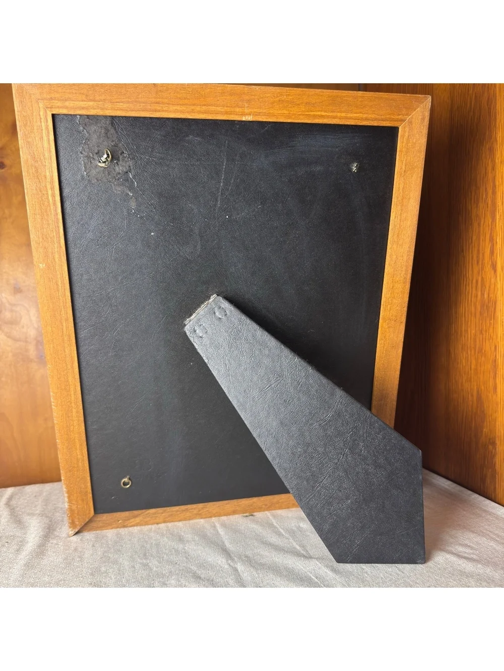 Vintage Floral Wood Picture Frames Set of 2 11x14 Tabletop Display Frames